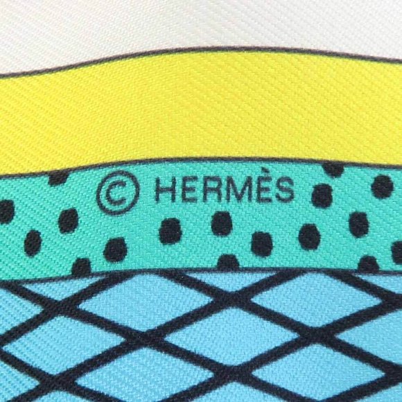 Auth HERMES Twilly Ribbon Scarf Multicolor Silk - h29883f - Picture 14 of 14